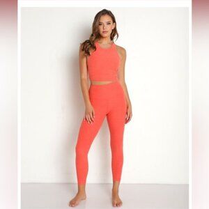 Beyond Yoga NWT | Spacedye Caught In The Midi High Waisted Legging | Coral | XS